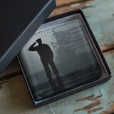 Honor Duty Men's Wallet Silent Navy Salute