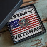 Honor Duty Men's Wallet Army Veteran Pride