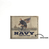 Honor Duty Men's Wallet Eagle Honor Navy