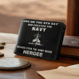 Honor Duty Men's Wallet Sample Navy God’s Eighth