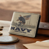 Honor Duty Men's Wallet Eagle Honor Navy