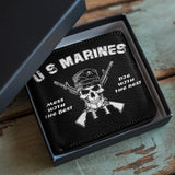 Honor Duty Men's Wallet Marine Skull Valor