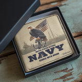 Honor Duty Men's Wallet Eagle Honor Navy