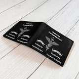 Honor Duty Men's Wallet Silent Navy Creed