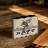 Honor Duty Men's Wallet Eagle Honor Navy