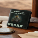 Honor Duty Men's Wallet Hooah Eagle Power
