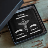 Honor Duty Men's Wallet Silent Navy Creed