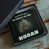 Honor Duty Men's Wallet Hooah Eagle Power