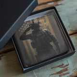 Honor Duty Men's Wallet Golden Honor Salute