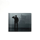 Honor Duty Men's Wallet Silent Navy Salute