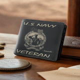 Honor Duty Men's Wallet Navy Veteran’s Salute