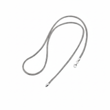 Honor Duty Oxidized Sterling Silver Viking Foxtail Chain Necklace for Men