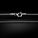 Honor Duty Oxidized Sterling Silver Viking Foxtail Chain Necklace for Men