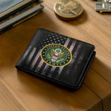 Honor Duty Men's Wallet Army Emblem Pride