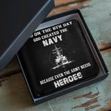 Honor Duty Men's Wallet Sample Navy God’s Eighth
