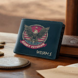 Honor Duty Men's Wallet Veteran Eagle Pride