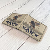 Honor Duty Men's Wallet Eagle Honor Navy