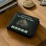 Honor Duty Men's Wallet Hooah Eagle Power