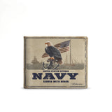 Honor Duty Men's Wallet Eagle Honor Navy