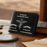 Honor Duty Men's Wallet Silent Navy Creed